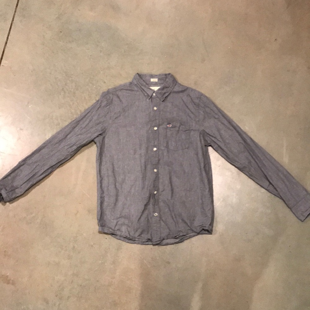 Hollister Grey Dress Shirt